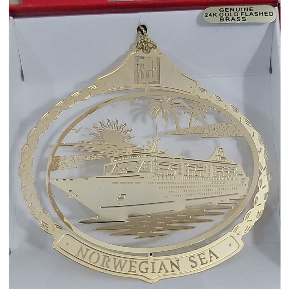Nation's Treasures 4 3D Genuine 24K Gold Flashed Cruise Ship & 1 Ship Ornaments - Picture 8 of 12